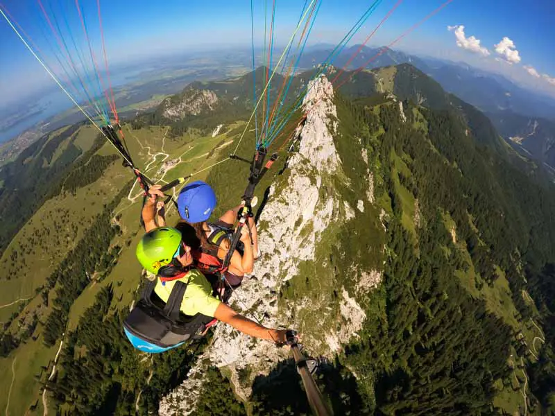 Paragliding, Tandemflug,  Bayern, Kampenwand, Chiemgau