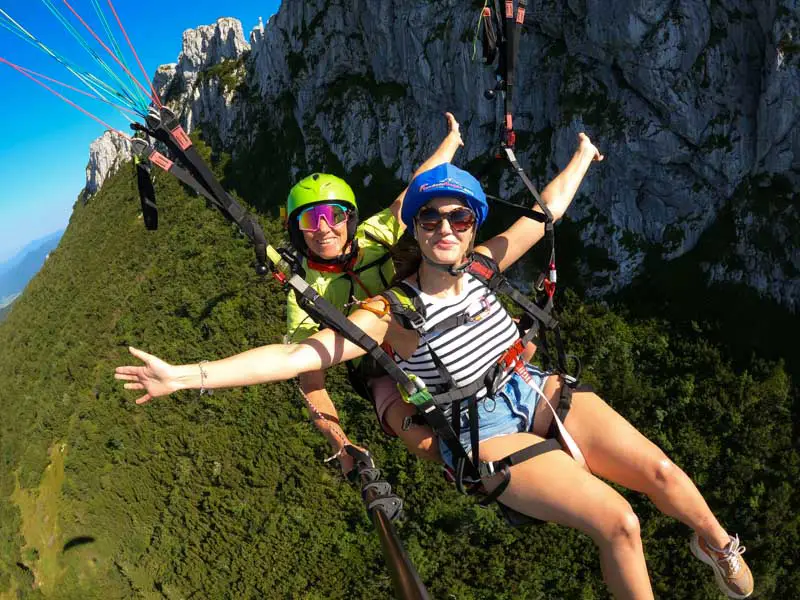 Paragliding, Tandemflug, Kampenwand, Chiemsee, Bayern